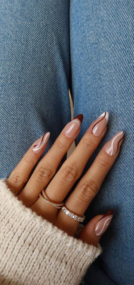 31+ Brown French Tip Nails Perfect For Fall (Or Whenever!)