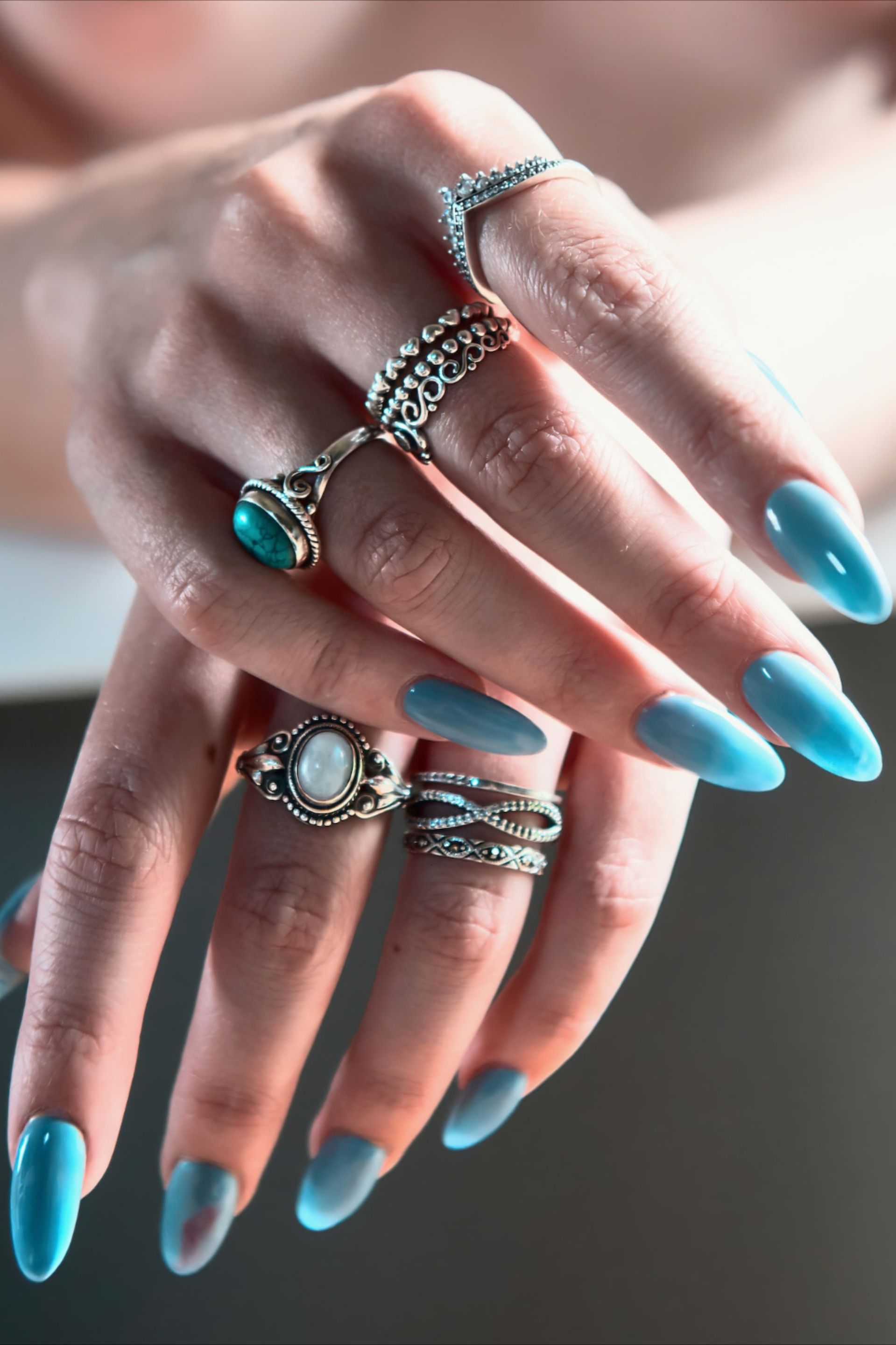 Light Blue Nails Inspiration