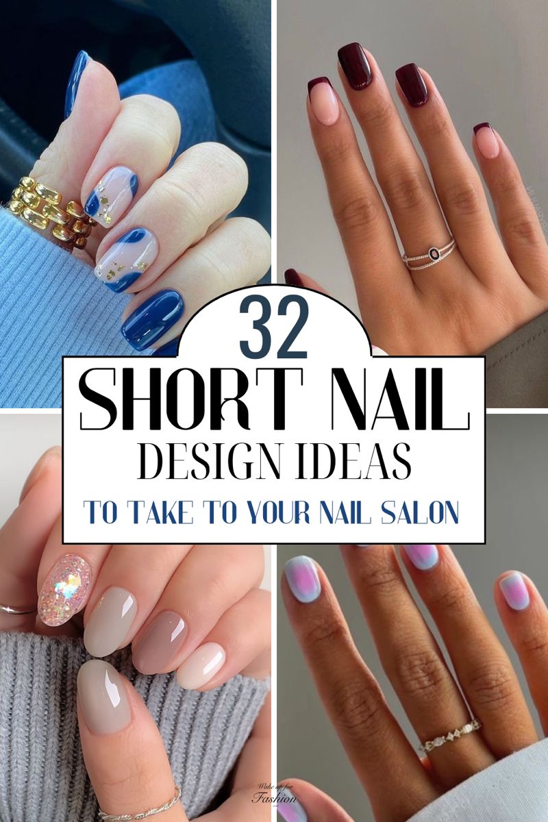 32 Cute Short Nail Ideas To Show Next Time You Go To The Nail Salon | Wake Up For Fashion