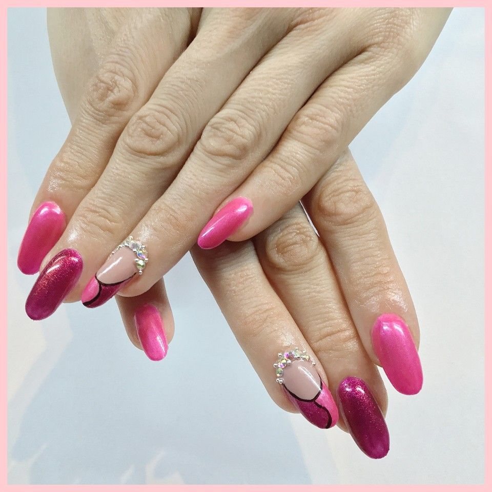 Pink and Classy Nails