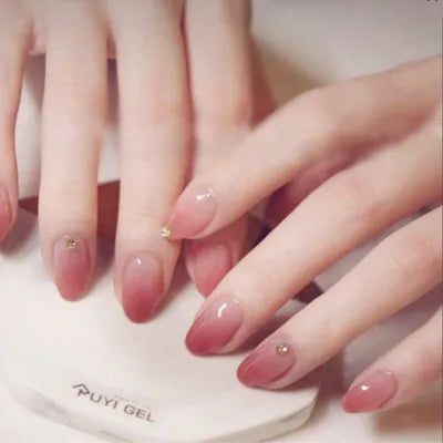 24 peças unhas falsas capa completa unhas falsas cristal