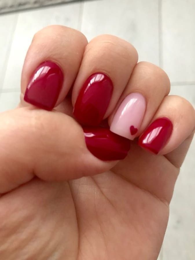 February Nails Ideas Valentines Day