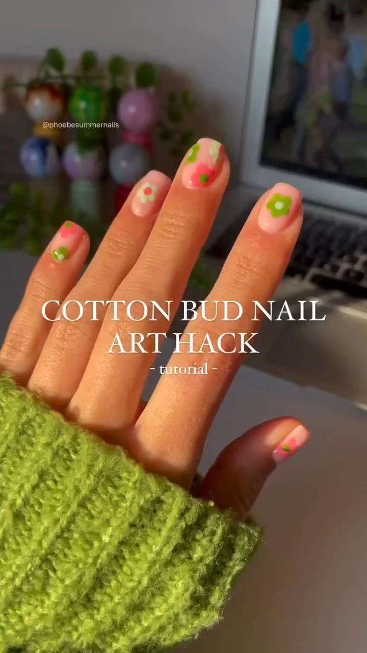 DIY Floral Nails