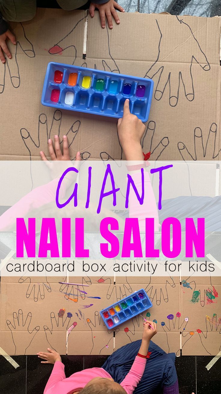 Giant Nail Salon for Kids - HAPPY TODDLER PLAYTIME