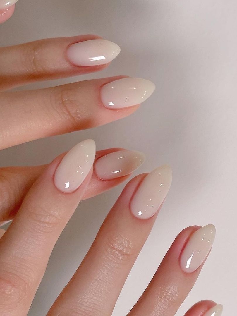 Chic Milky White Nails: Korean Minimalist Vibe