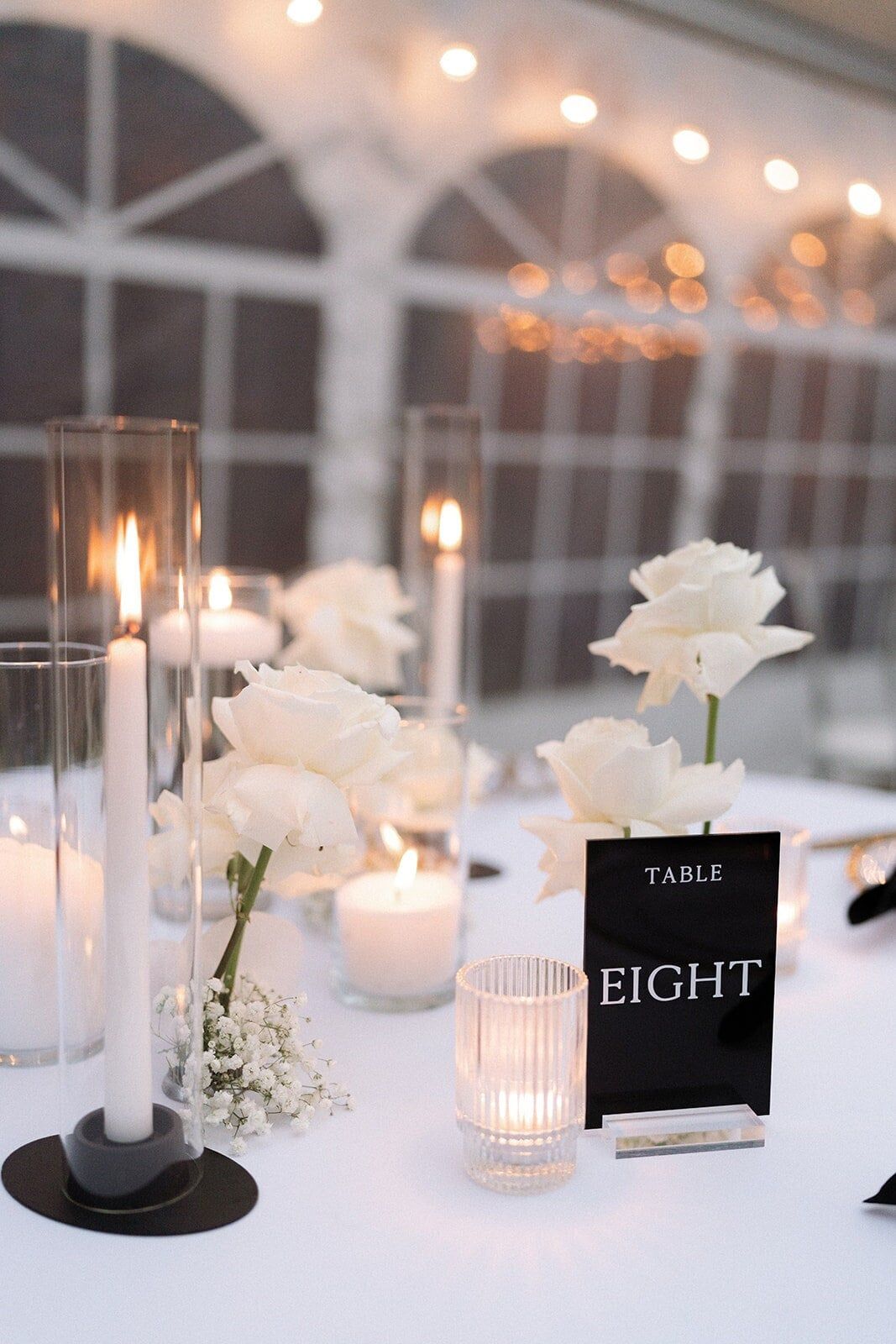 Black Acrylic Minimalist Table Numbers | Acrylic Table Signs | Wedding Acrylic Table Numbers